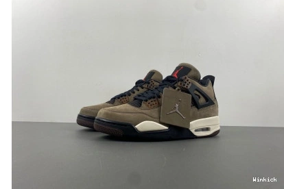Brown AJ4-882335 Air Retro Jordan 4 Travis Scott x 1025